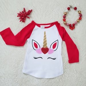 🎉HP🎉 Toddler Girls Unicorn Shirt